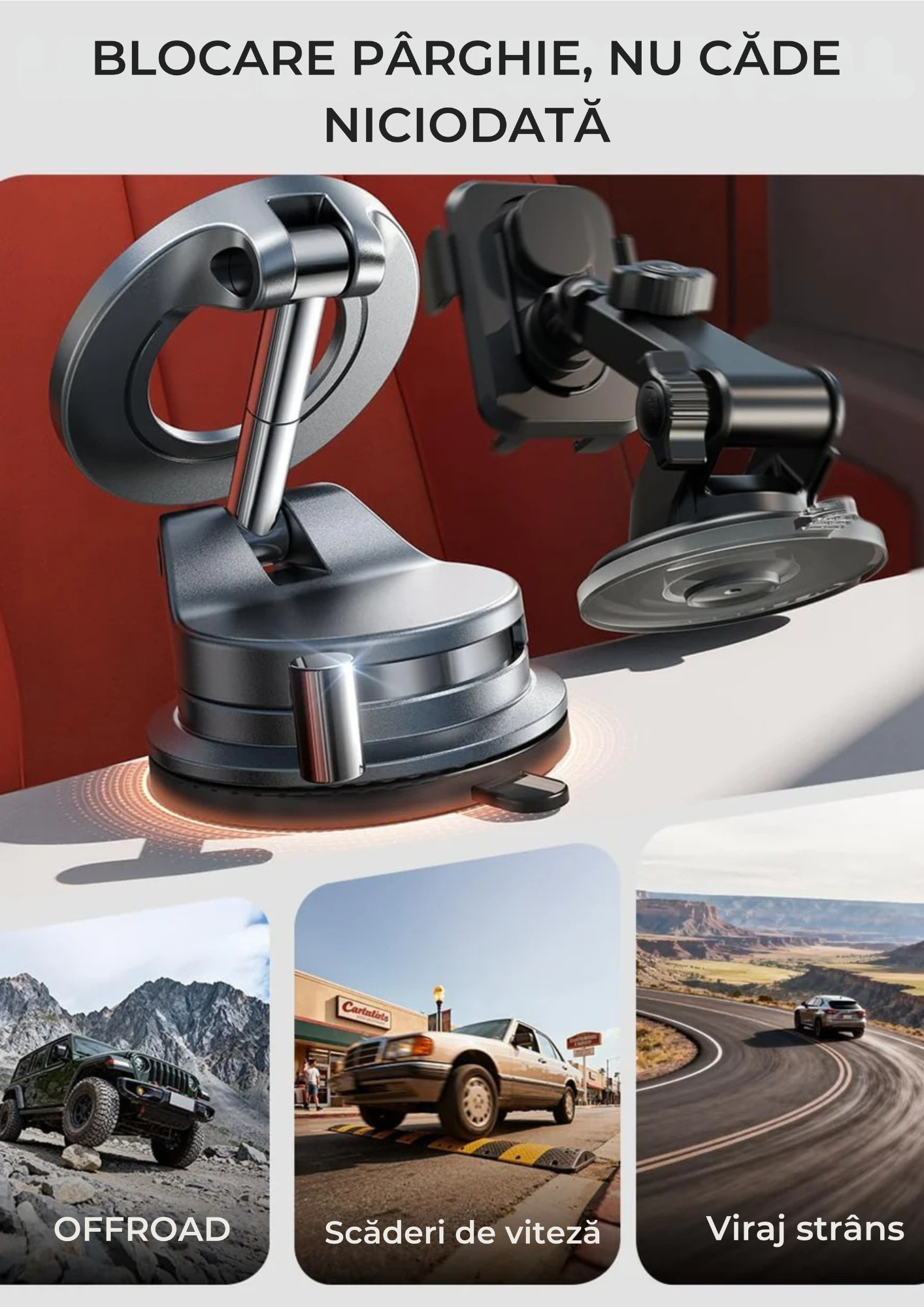 VacuumGrip 360™ – Suport Auto Magnetic Premium